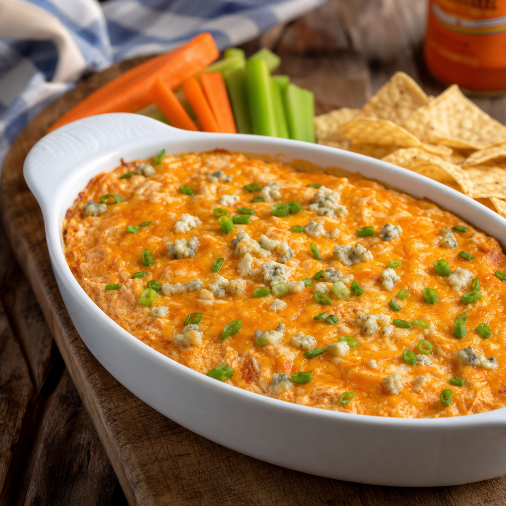 World Cup appetizer: buffalo chicken dip